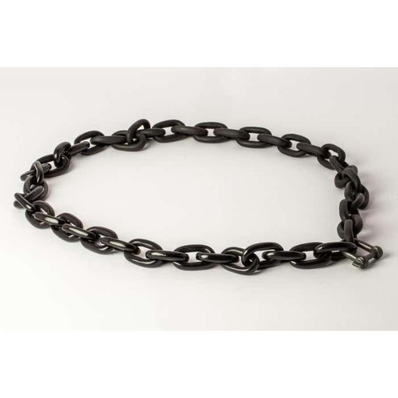 All organic chain is carved by hand. Chains made from horn are modeled and constructed into chain links
The Charm System is an interrelated group of products that can be mixed and matched or worn individually.
Chain link size (L × H): 33 mm × 22