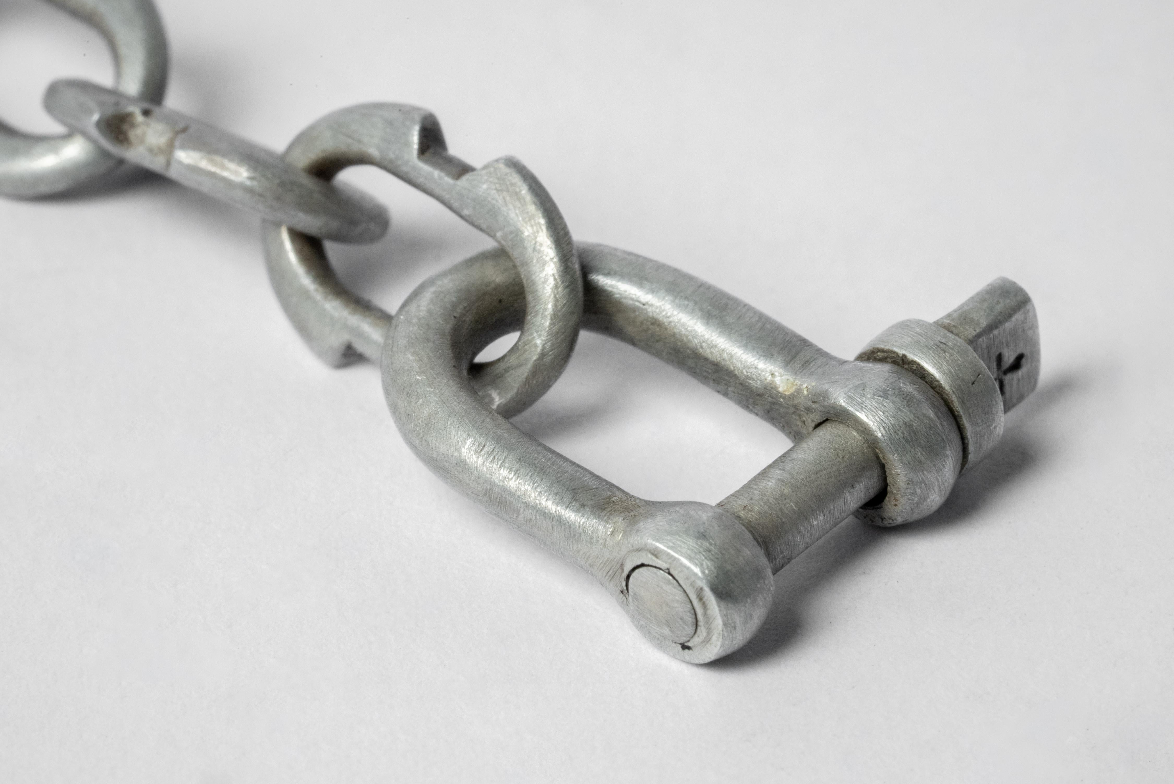 Women's or Men's Charm Chain Necklace (50cm, Tiny Deco Links, DA) For Sale