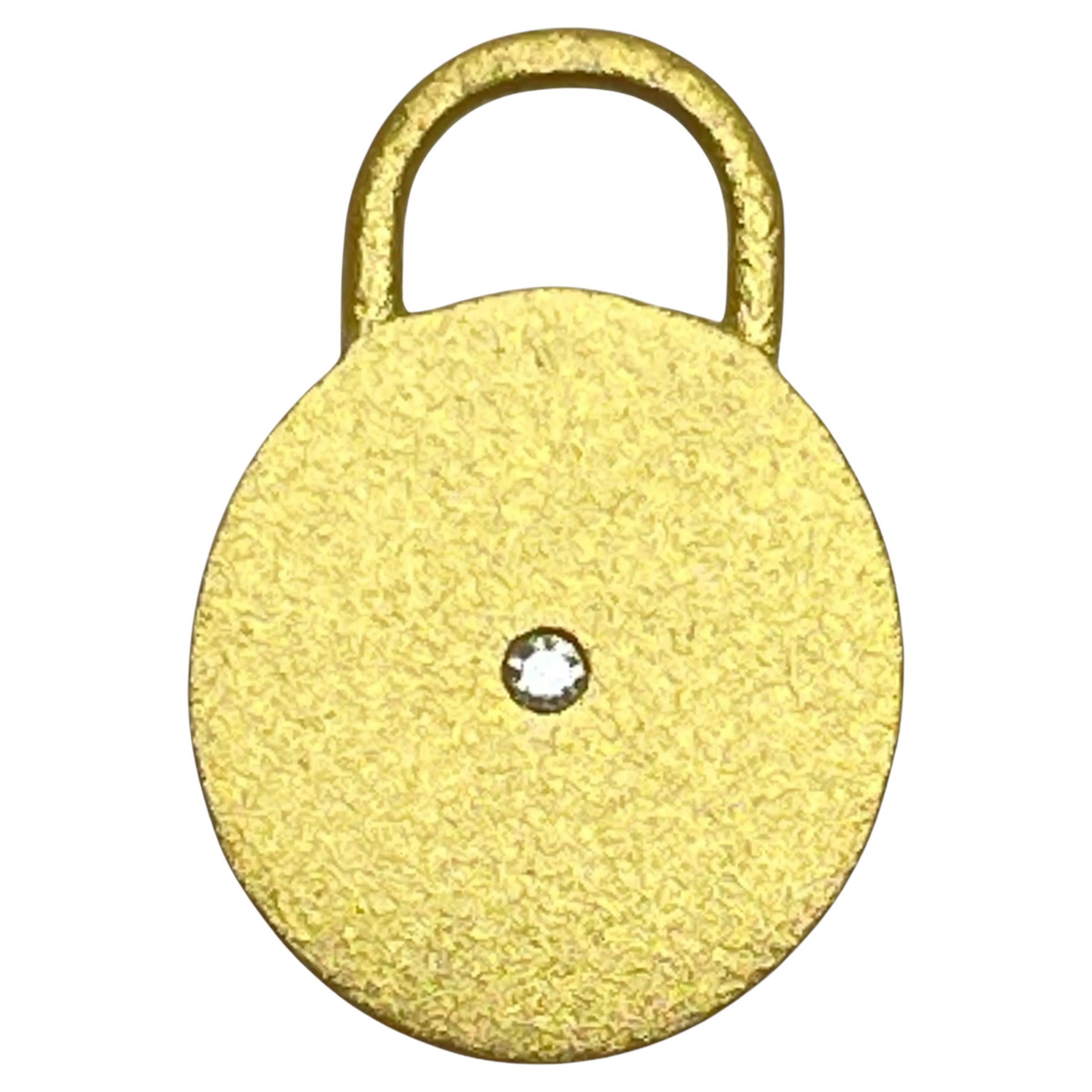 Ciondolo con diamante in oro 22k CHARM ME UP di DOROTA LASAK