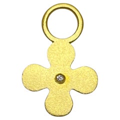 CHARM ME UP 22k Gold Diamant-Blumenanhänger mit Blumenanhänger von DOROTA LASAK