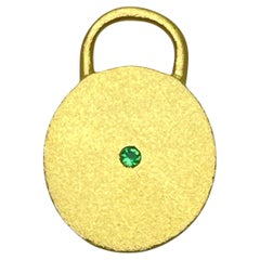 CHARM ME UP 22k gold emerald charm by DOROTA LASAK