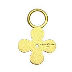 CHARM ME UP 22k gold emerald flower charm by DOROTA LASAK
