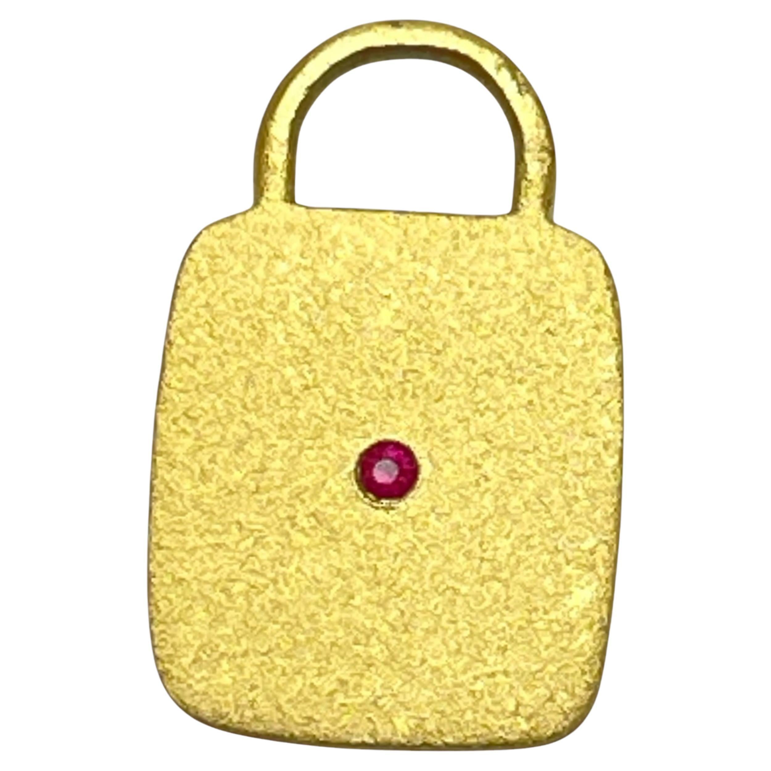 CHARM ME UP 22k gold ruby charm by DOROTA LASAK