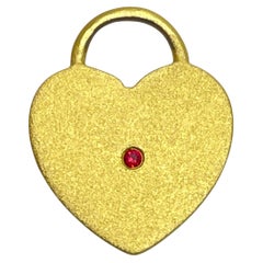CHARM ME UP 22k gold ruby heart charm by DOROTA LASAK