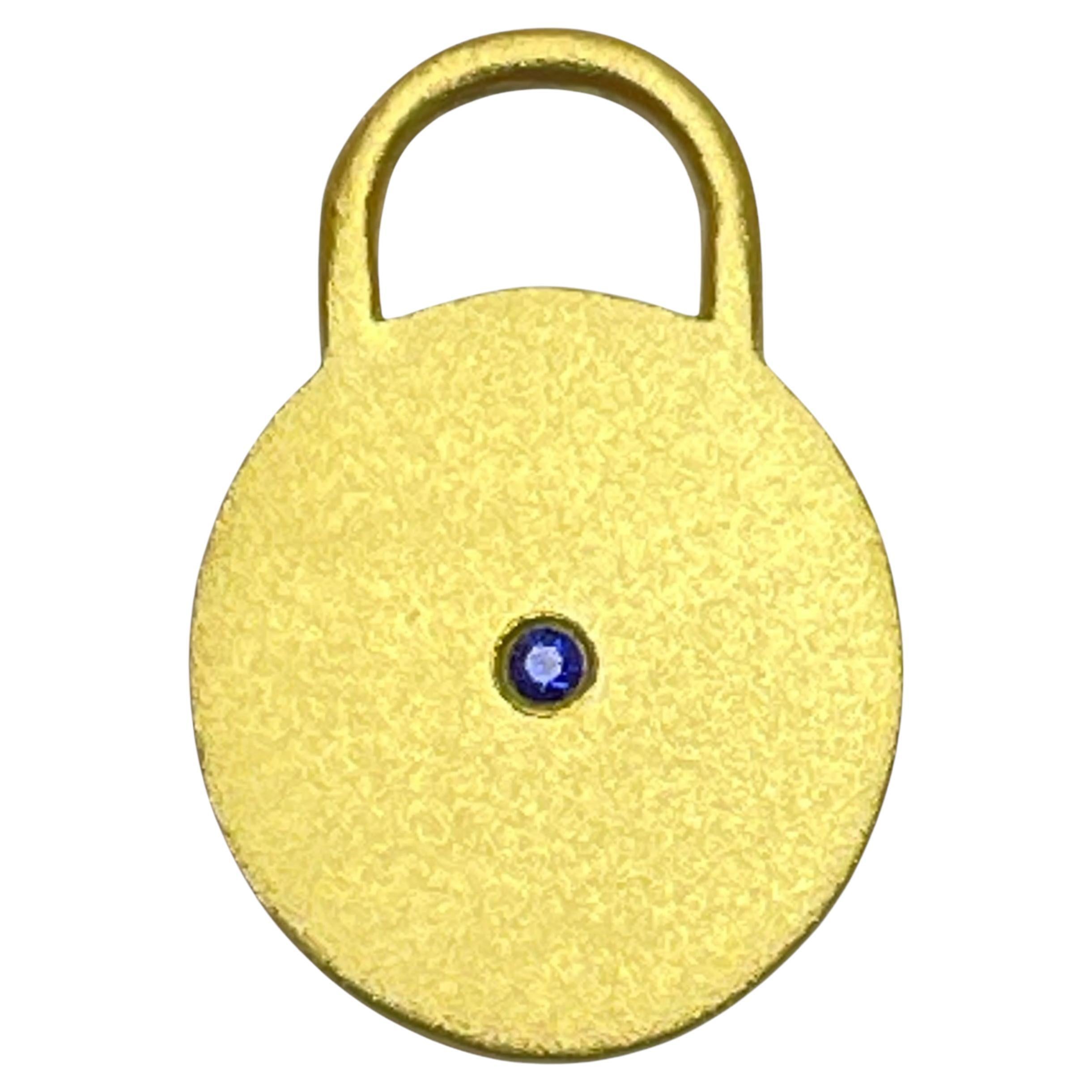 Ciondolo con zaffiro in oro 22k CHARM ME UP di DOROTA LASAK in vendita