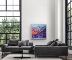 Charmaine Chaudry, Himalayan Valley, Affordable Contemporary Art, Landscape Art