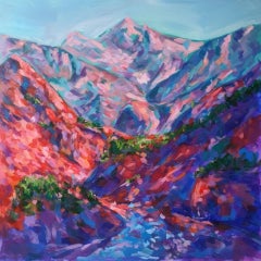 Charmaine Chaudry, Himalayan Valley, Affordable Contemporary Art, Landscape Art