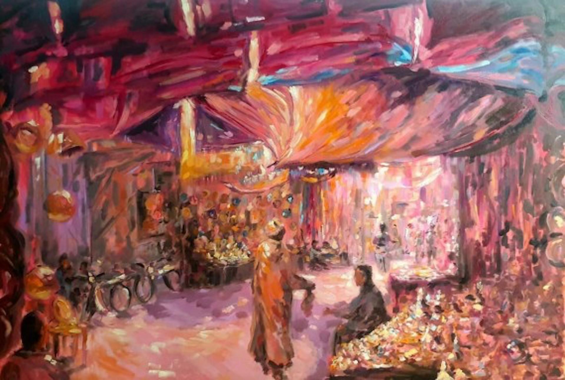 Charmaine Chaudry, In the Medina, Original Painting, Contemporary Art