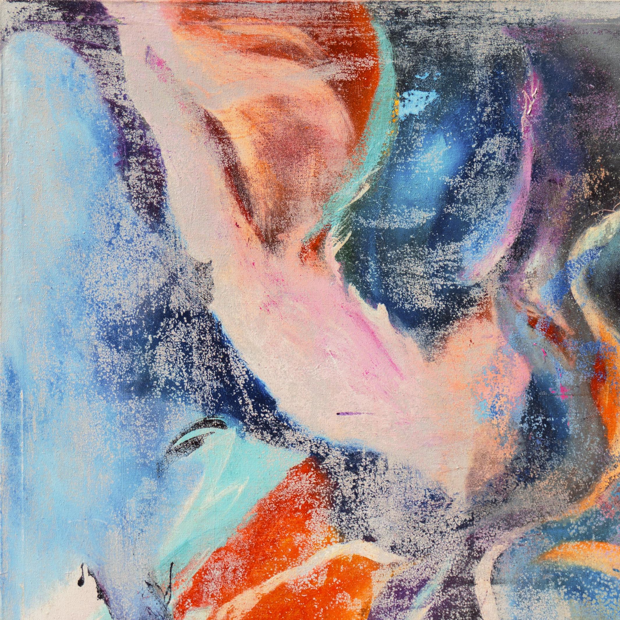 « Desert II », , artiste californienne de Palm Springs, grande oeuvre abstraite Proto-Organic - Painting de Charmaine Girelli