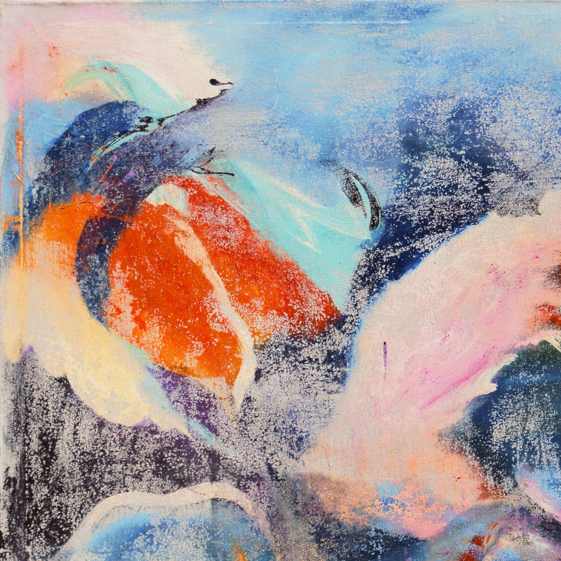 'Desert II', Palm Springs, California Artista donna, grande astratto proto-organico - Painting Astratto di Charmaine Girelli