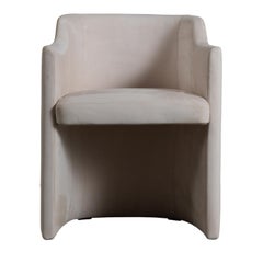 Charmant White Padded Armchair