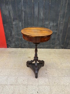 Charmante table d'appoint en bois de cerisier, époque Napoléon III