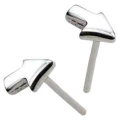 Charmed by a Cause Arrow Studs 14K White Gold