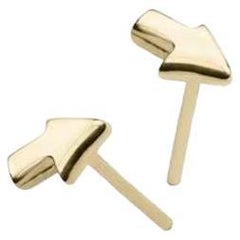 Charmed by a Cause Arrow Studs 14K Yellow Gold