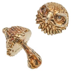 Charmed by a Cause Eagle Cufflinks Yellow Gold