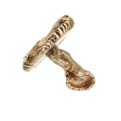 Charmed by a Cause Horse Animal Cufflinks Yellow Gold