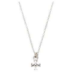 Charmed by a Cause Maltese Cross Necklace Sterling Silver