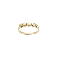 Charmed by a Cause Multi Heart Band Ring Rose Gold