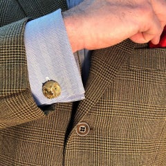 Charmed by a Cause Owl Animal Cufflinks in Recycled Yellow Gold