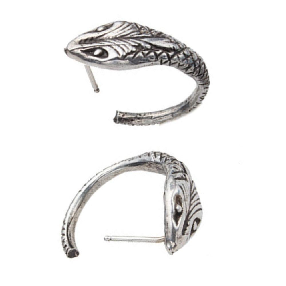 Snake Hoop Earrings in Recycled Sterling Silver from the  