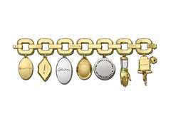 CHARMED: Bracelet by Lizworks - Contemporary Artist Jewelry in Gold