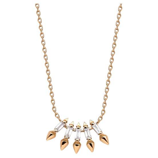 0.16ct Diamond Spikes Necklace