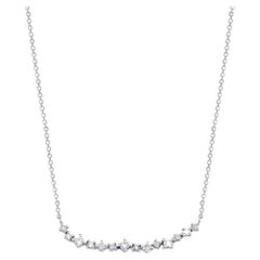 0.22ct Diamond Cluster Necklace