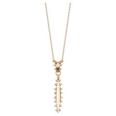 0.25ct Diamond and Solid Gold Bomb Necklace