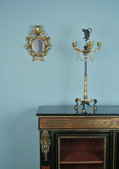 Charming 18th Century Florentine Mirror with Original Plate, circa 1790