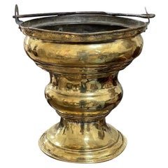 Antique Charming 18th Century French Brass Bucket