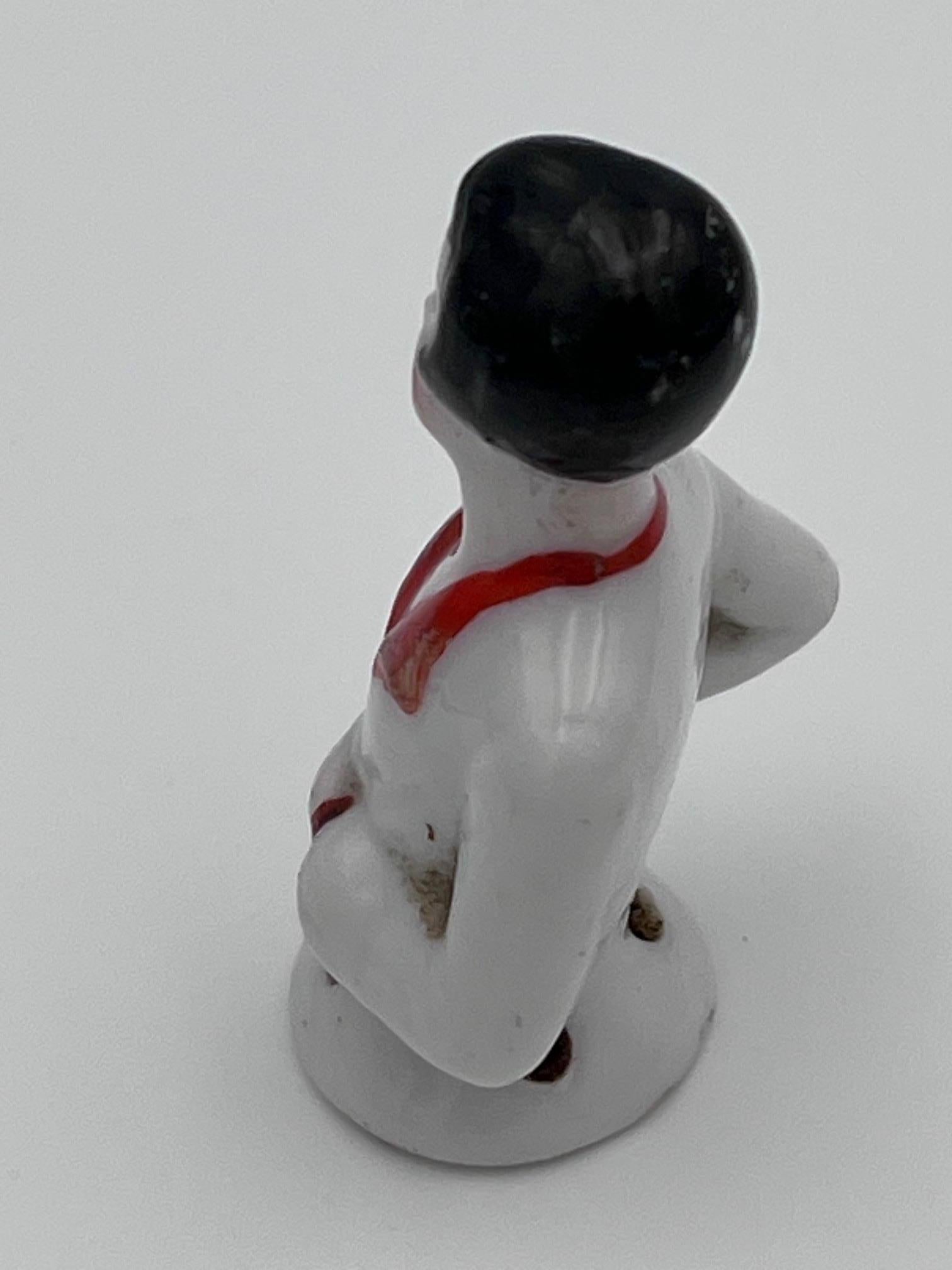 Inizio XX secolo Affascinante mezza bambola Flapper in porcellana Art Deco tedesca degli anni '20 in vendita
