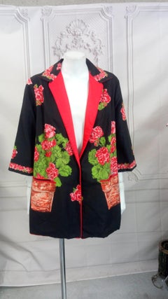 Charming 1940's Cotton Flowerpot Jacket