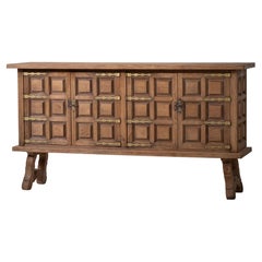 Charming 1950s French Alpine Sideboard, Rustic Elegance with Authentic Imperfec