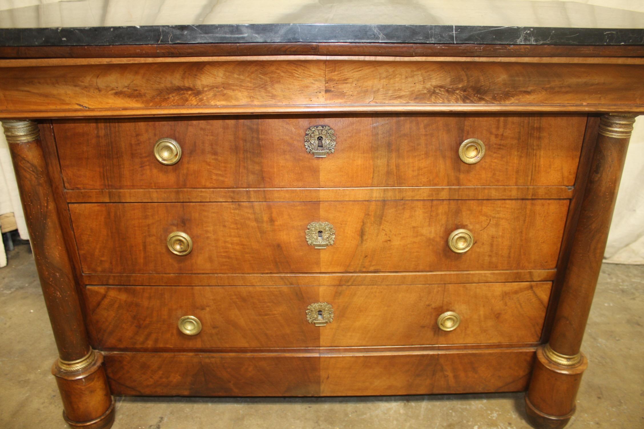 Charming 19th Century French Empire Chest 2