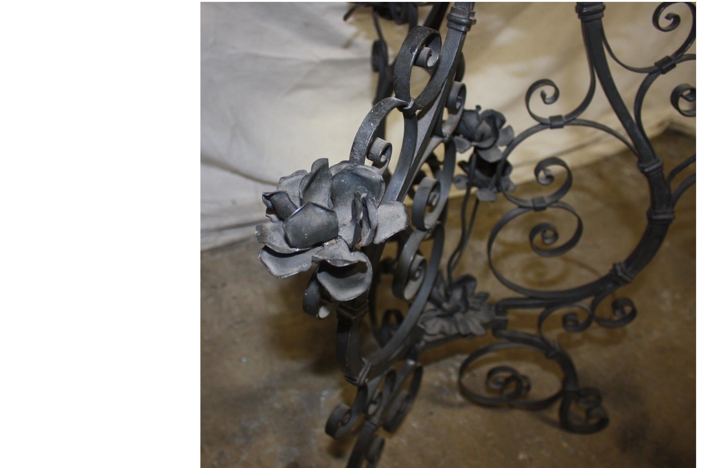 Charming 19th Century French Iron Planter For Sale 8