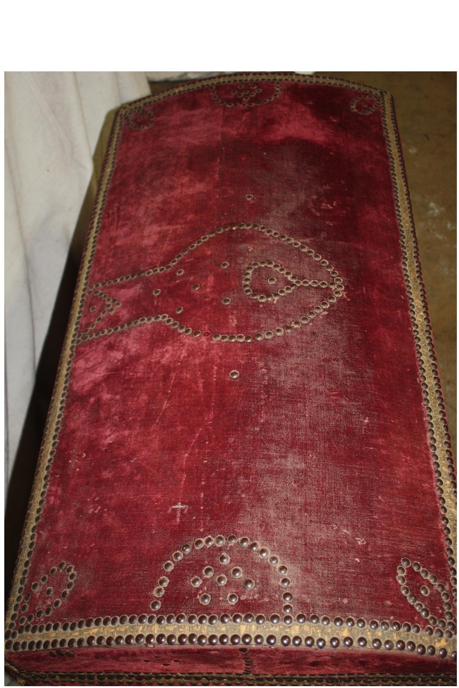 Charmante malle ou coffre à couvertures française du XIXe siècle en vente 5