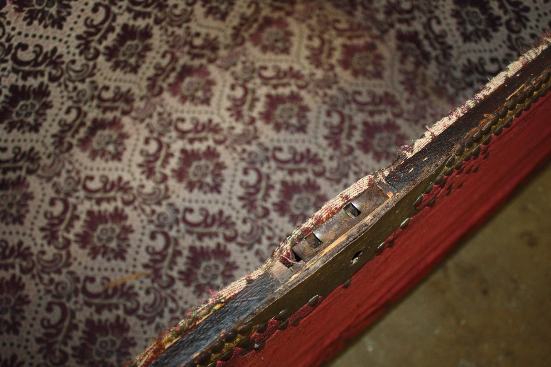 Charmante malle ou coffre à couvertures française du XIXe siècle en vente 1