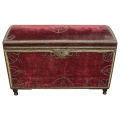 Antique Charming 19th Century French Trunk or Blanket Chest