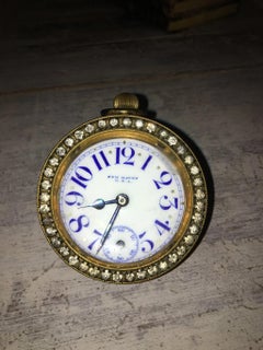 Encantador reloj de bolas de cristal del siglo XIX, New Haven