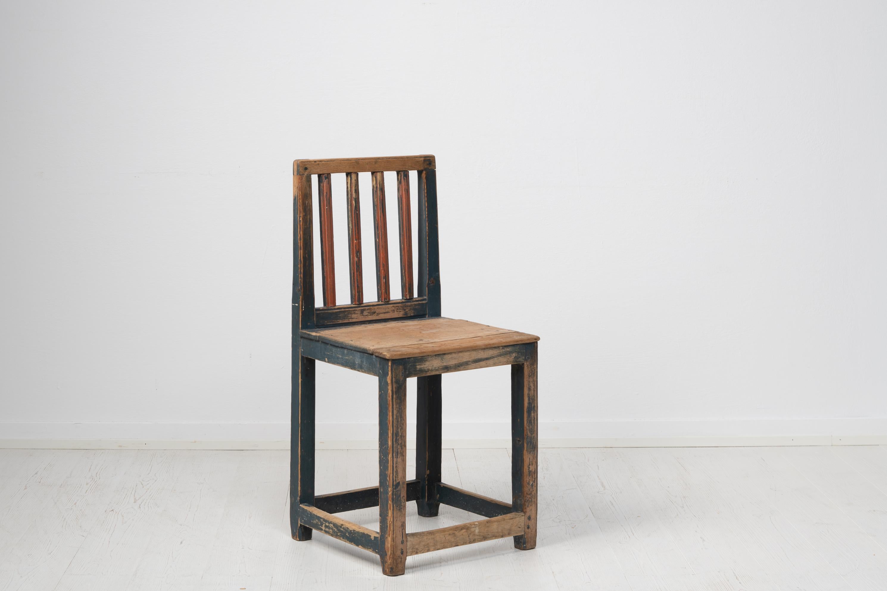 Charming 19th Century Swedish Folk Art Chair For Sale 1