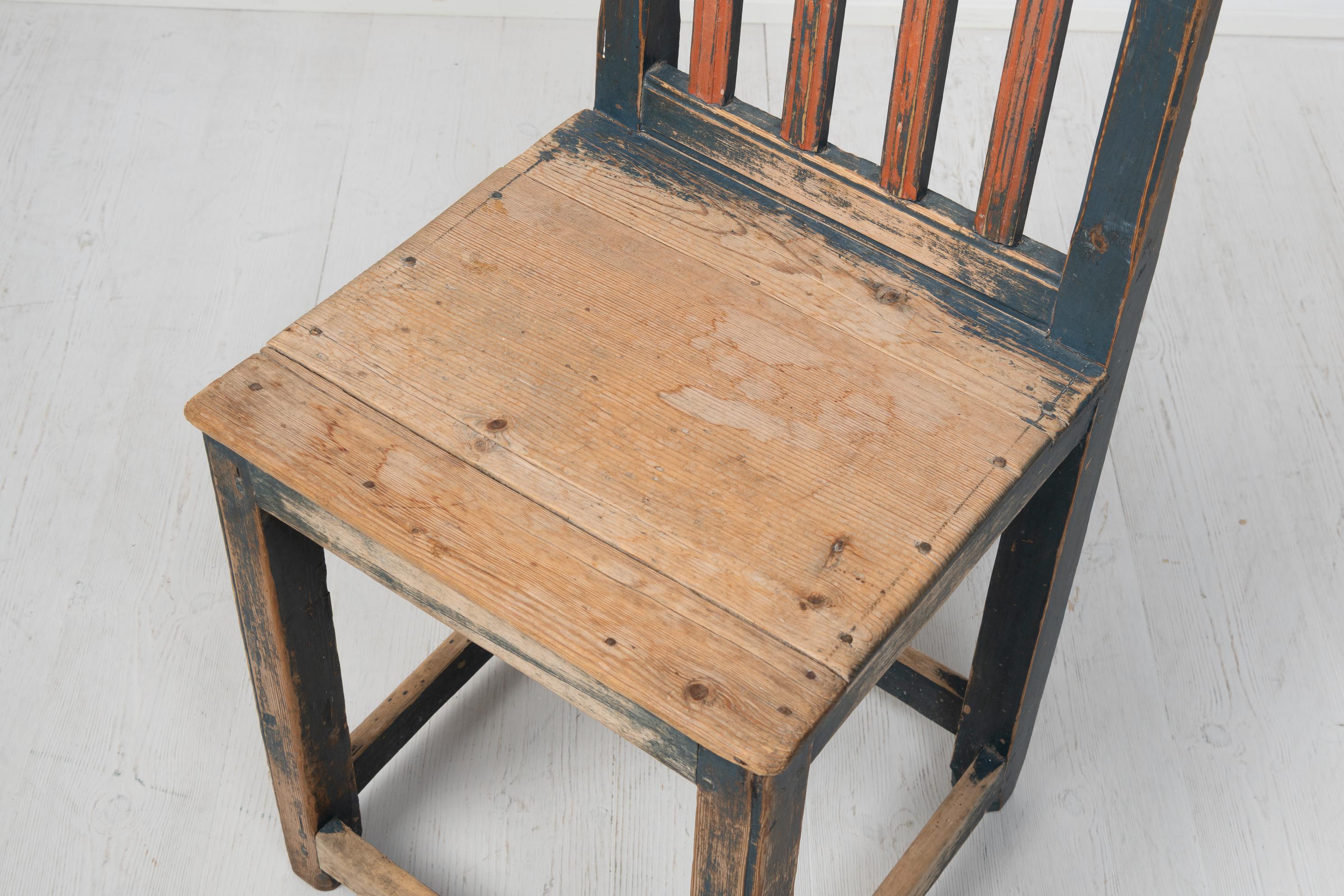 Charming 19th Century Swedish Folk Art Chair For Sale 3