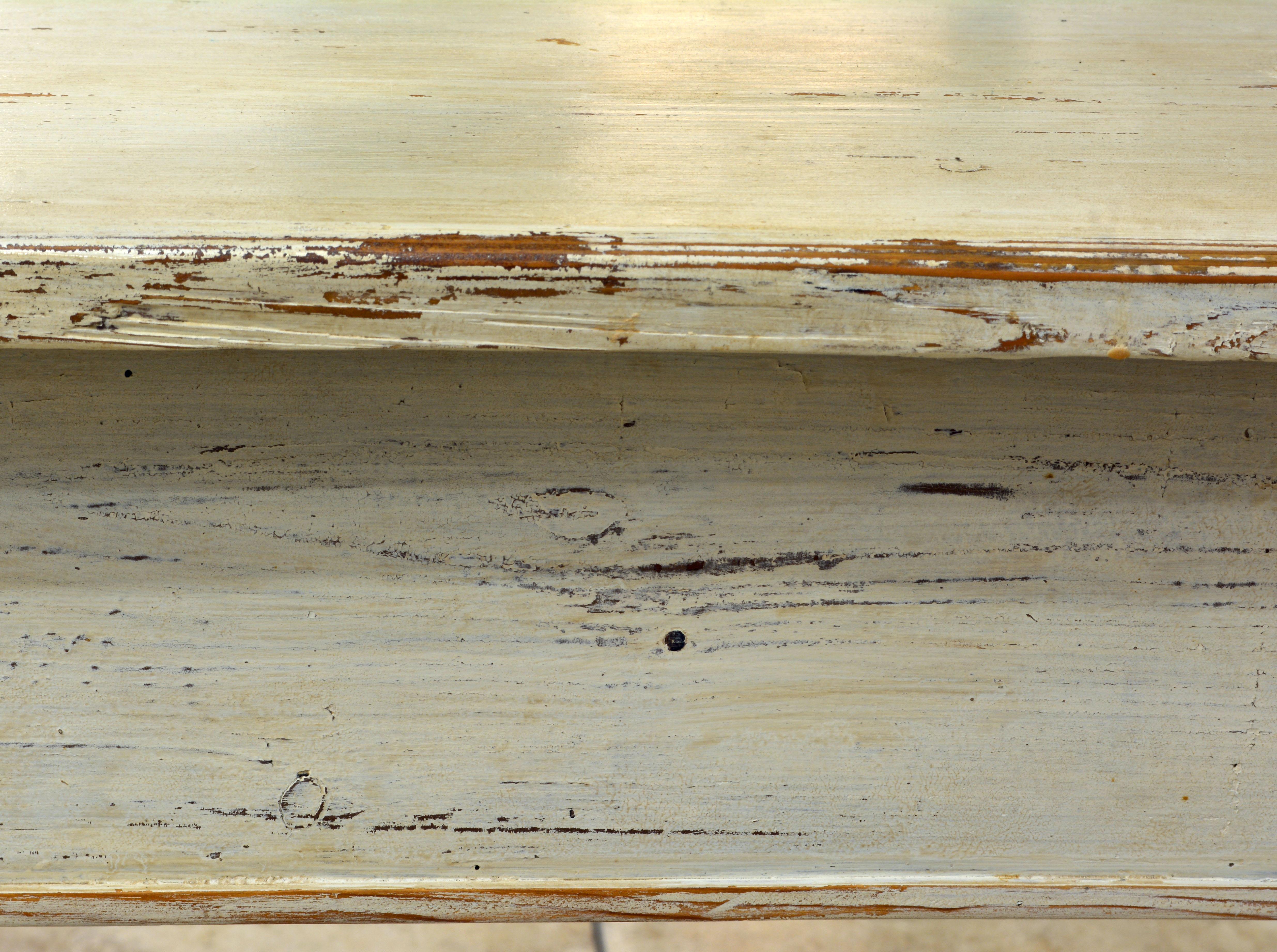 Charming 19th Century Swedish Gustavian Style Painted Pinewood Farm Table 5
