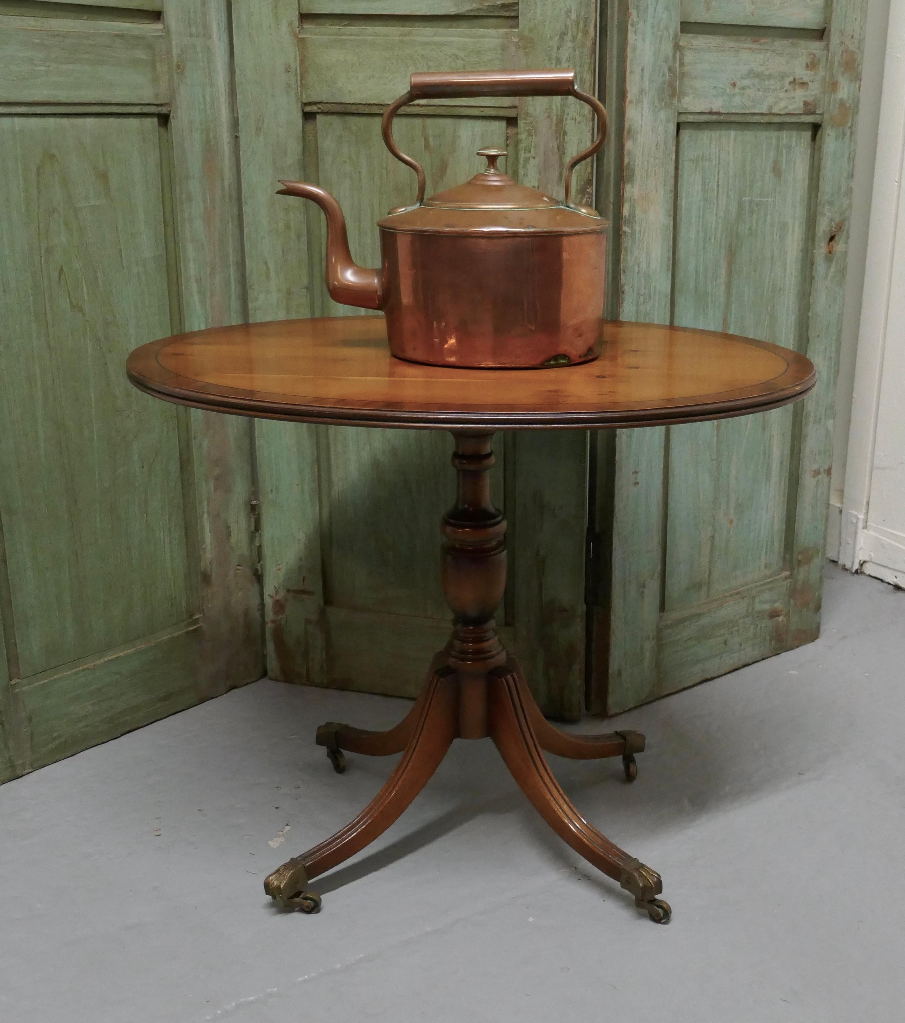 19th Century Charming 19th Oval Century Copper Kettle