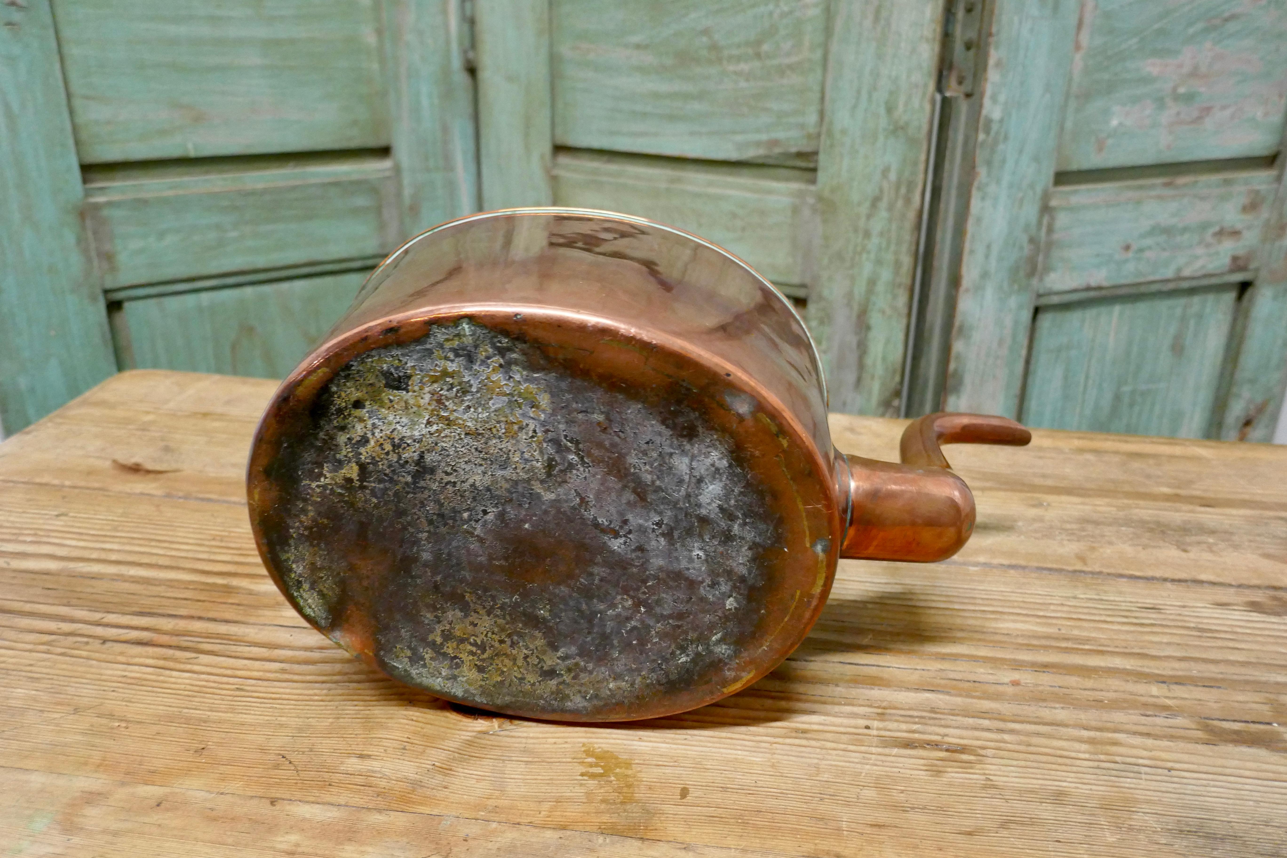 Charming 19th Oval Century Copper Kettle 4