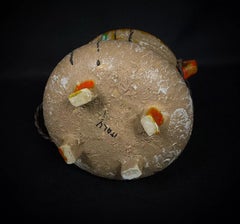 Charming 20th Century Italian Faience Decorative Cauldron - 2Y328