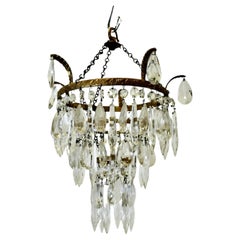 Antique Charming 3 Tier Waterfall Lampshade, Chandelier