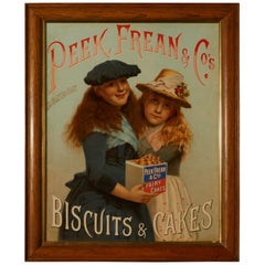 Charming Advertising Sign, for Peek Frean & Co’s Biscuits and Cakes