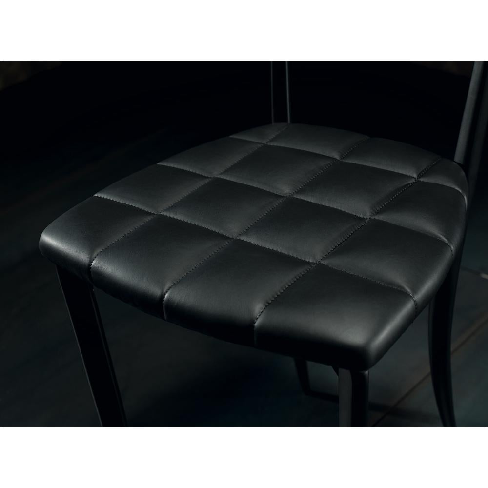 „Charming“ Esszimmerstühle aus Aluminium und Leder von Fasem Italien, neu im Angebot 6