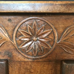 Charming Antique Carved Walnut French Provincial Sideboard Cabinet Buffet