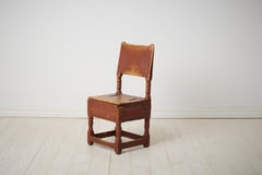 Charming Antique Classic Swedish Folk Art Chair from the Early 19th Century